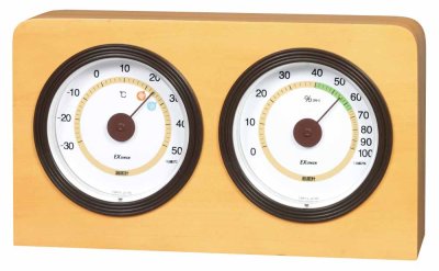 画像2: ウッディデュオ温度・湿度計