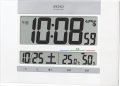 セイコー 温度・湿度計付掛置き兼用電波時計 SQ429W | １個〜名入れができます