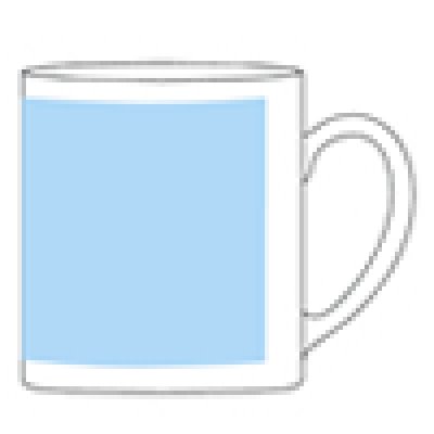 画像4: フルカラー転写対応陶器マグカップ(320ml)(ゴールド)