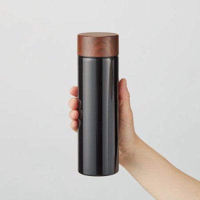 木目調サーモステンレスボトル　450ml
