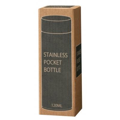 真空ステンレスサーマルポケットボトル１２０ｍｌ（グレー）