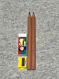 さんかく鉛筆⁺鉛筆削り+オリジナル消しゴムセット