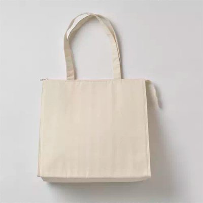 キャンバススクエア保冷トート（M）　ナチュラル