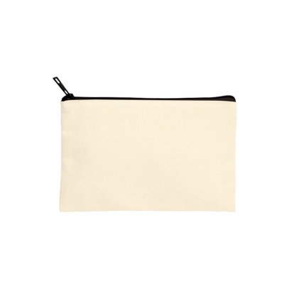 キャンバスフラットポーチ（S）　ナチュラル