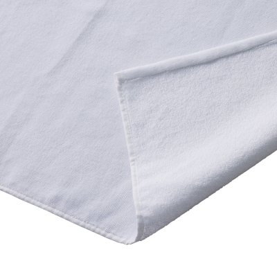 プリントしやすいコットンシャーリングネックタオル　ホワイト