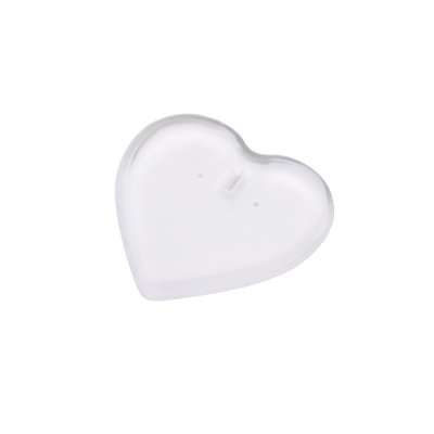 ライティングバッジ　ハート形　クリア