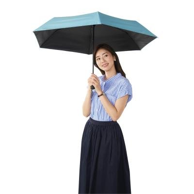 ９９％遮蔽遮光全天候折りたたみ傘（シーブルー）