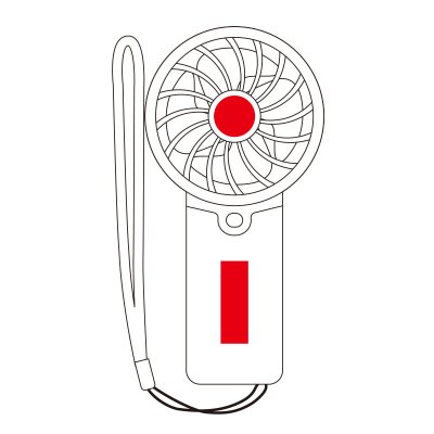 画像6: カラモ ストラップ付きハンディファン ライトグレー