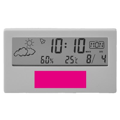 クリアスクリーン多機能デジタル時計