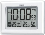 画像: セイコー 温度・湿度計付電波時計 SQ424W | １個〜名入れができます