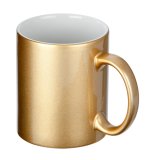 画像: フルカラー転写対応陶器マグカップ(320ml)(ゴールド)