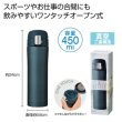 ワンプッシュ真空ステンレスボトル４５０ｍｌ（ネイビー）