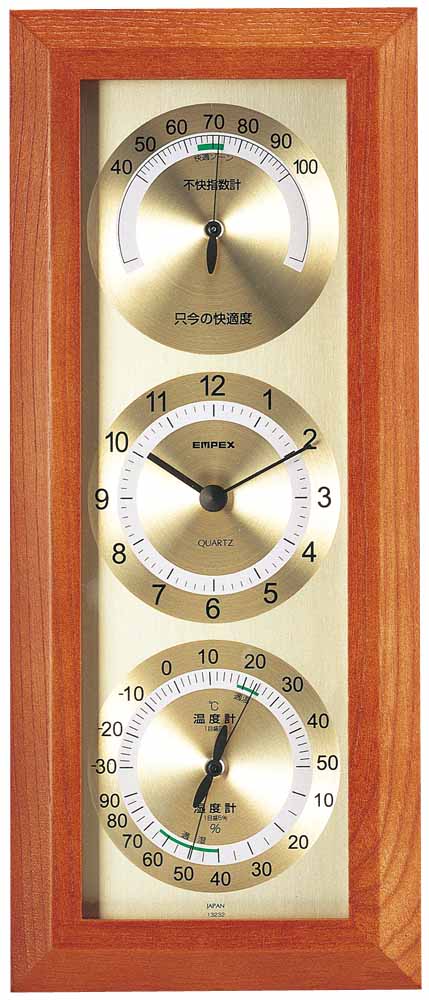 画像1: 快適モニタ1台4役不快指数・時計・温度・湿度計