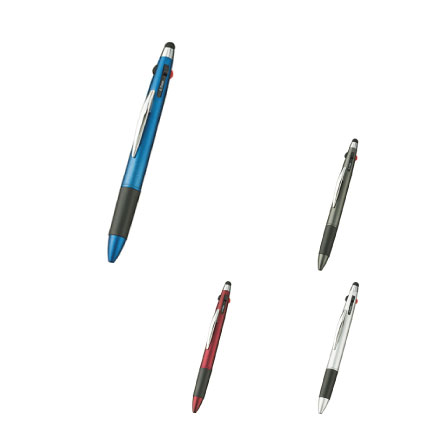 画像1: タッチペン付3色+1色スリムペン